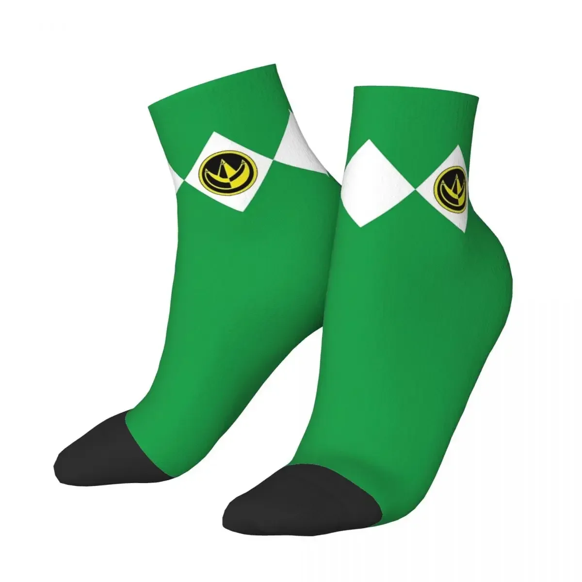 

MMPR Green Ranger With Coin Socks Harajuku Sweat Absorbing Stockings All Season Socks Accessories for Unisex Christmas Gifts