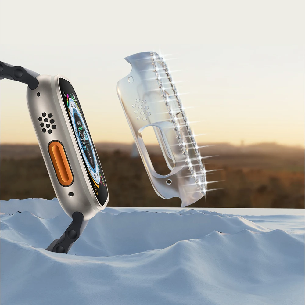 時計ケースに適用可能であるapple watch超単一行のドリル中空保護ケース