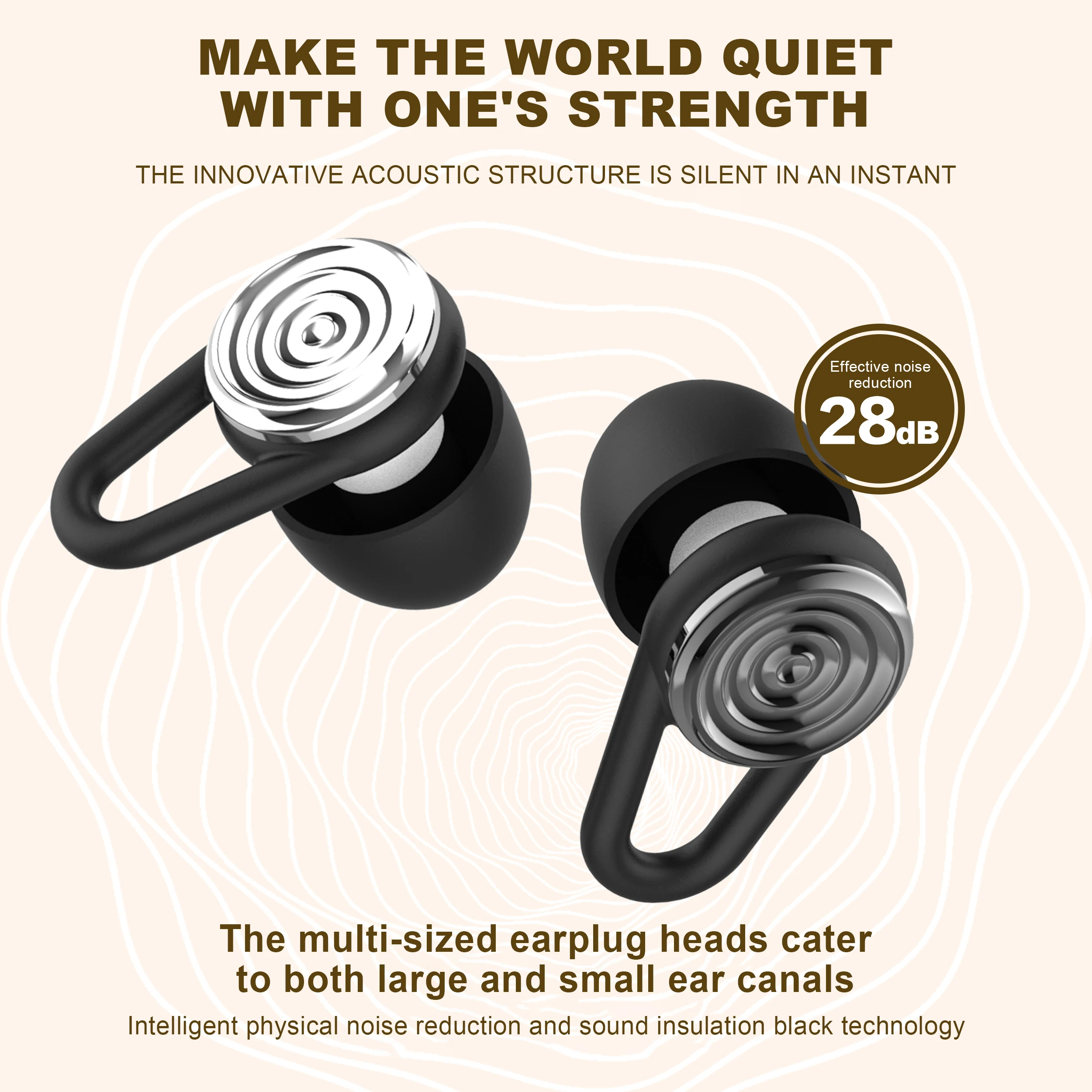 Olyga Silicone Professional Earplug  Anti Noise Ear Plugs for Work Travel Focus on Learning Reduce Disturbances