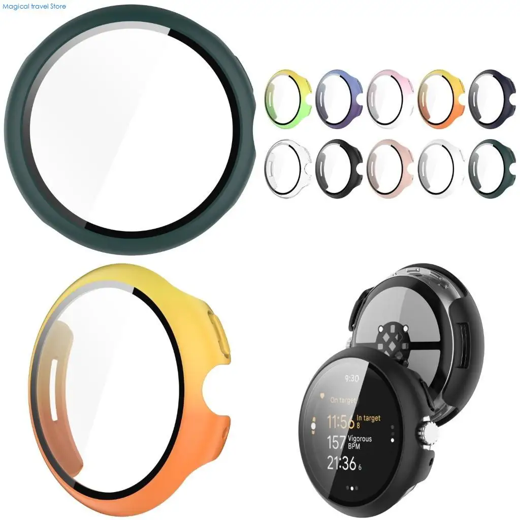 N2UB Screen Protector Housing for Watchs 3 41/45mm Glass Full Coverage Cover