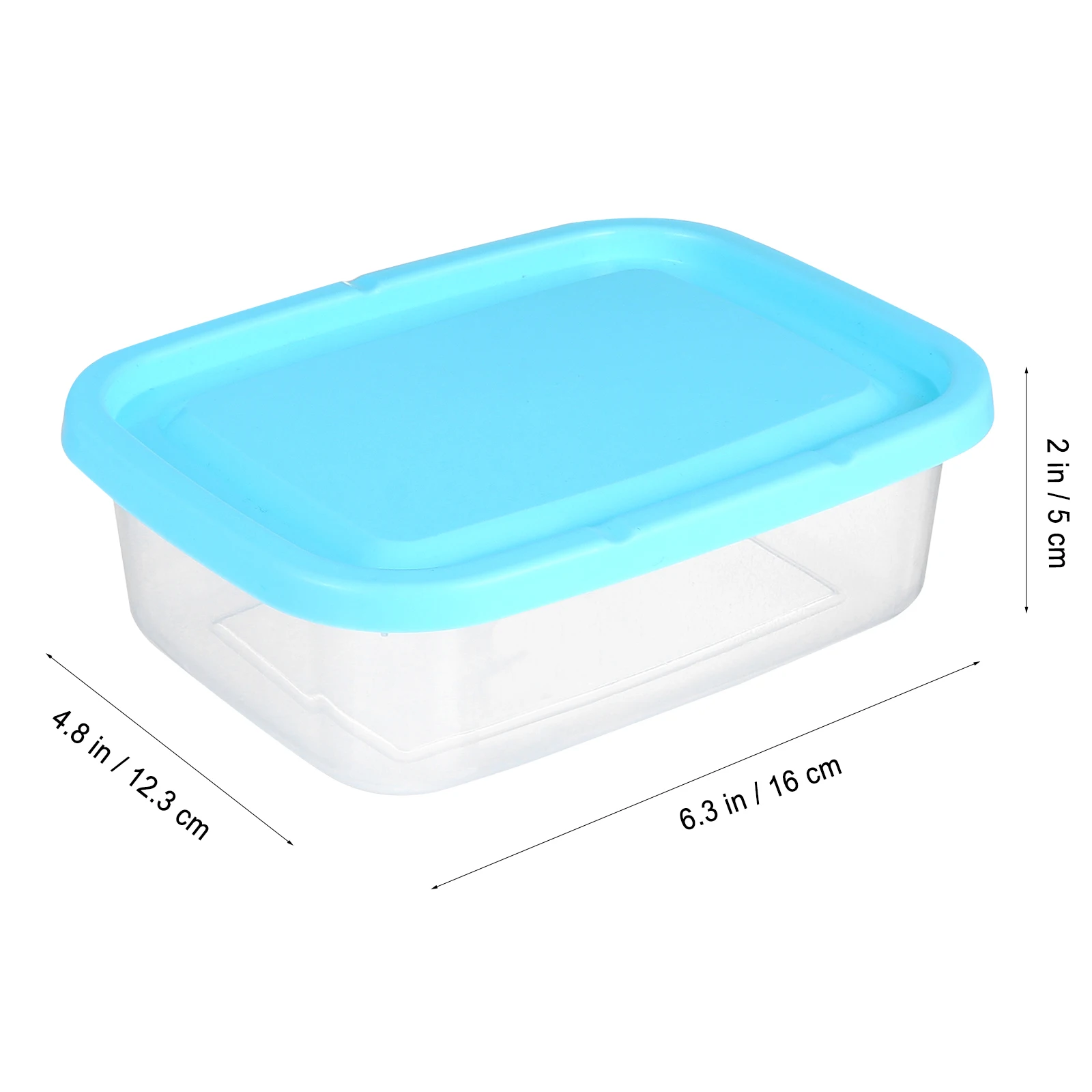 

6 pcs 600Ml Sealing Storage Boxes Leakproof Food Containers Reusable Kitchen Fruit Vegetable Boxesfast Food Bento Containers