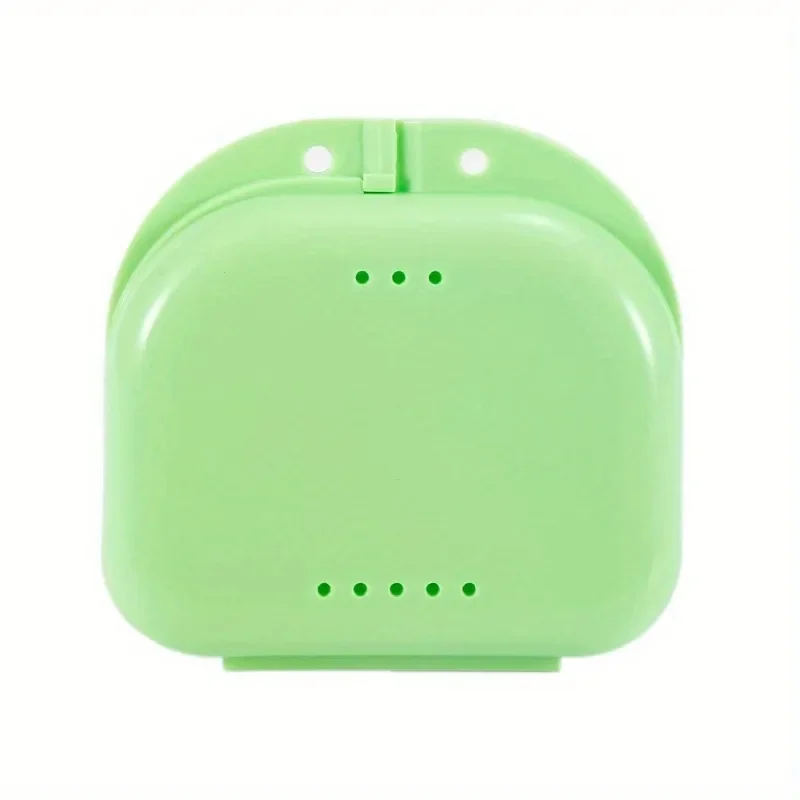 Tooth Retainer Mouth Guard Storage Box Portable Colored Fake Teeth Denture Case Oral Hygiene Household Supplies