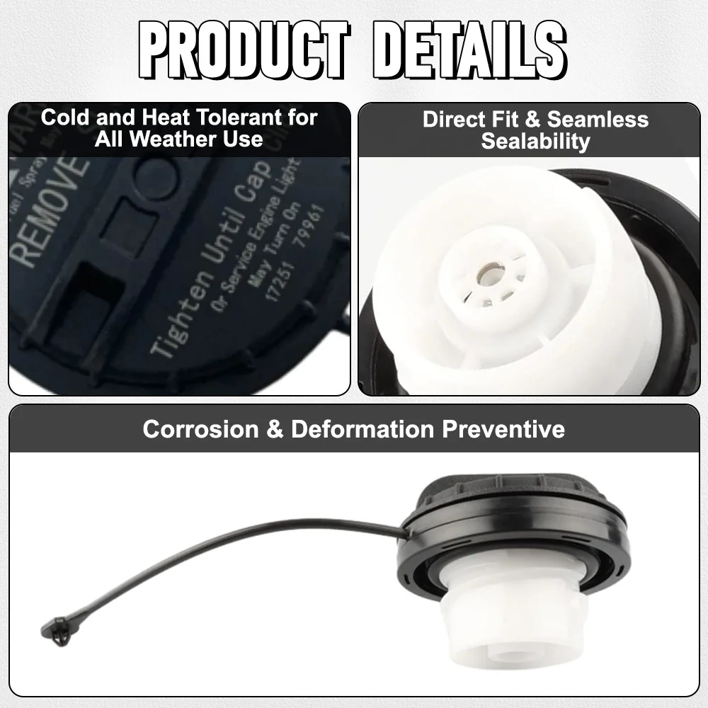 Fuel Tank Gas Cap Filler WithTether for Nissan Armada Titan 2005-2007 Infiniti M35 Q45 QX56 2004-2007 G35 M45 06-07 17251-AR201