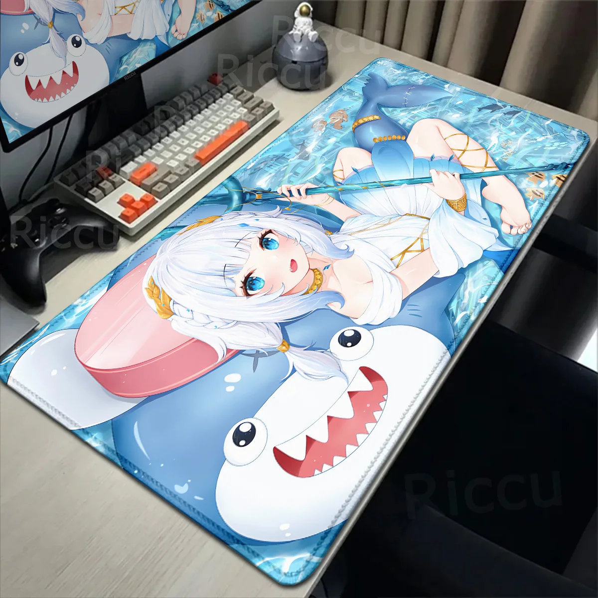 

Hot Hololive Gawr Gura Anime Girl MousePad Mouse Pad Gaming Mousepad Desk Mat Laptop Gaming HD Printing Non-slip Accessories Mat