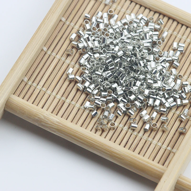1.5MM/2MM Copper Positioning Tube Beaded DIY Jewelry Making Accessories