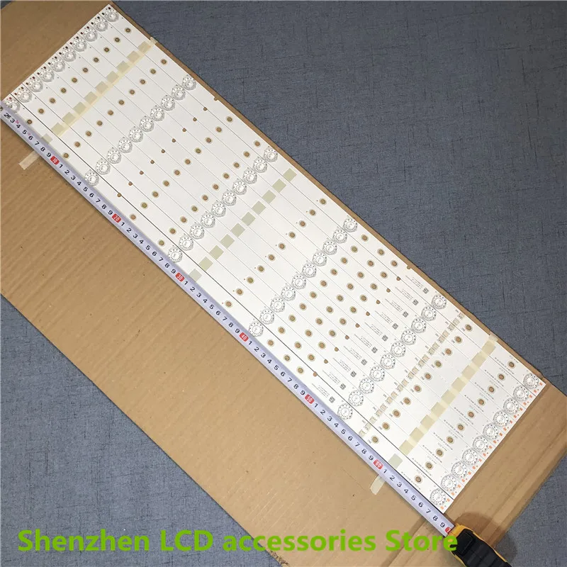 30piece=10lot   LED39C310A MS-L1136-R   MS-L1136-L   JS-D-JP3910-071EC 061EC   aluminium   100%NEW    （2PCS  7LED+1PCS  6LED）