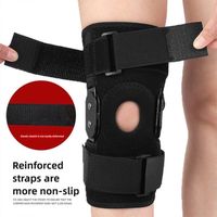 New Breathable Hinged Knee Brace Adjustable Durable Knee Brace Non-Slip Patellar Tendon Support for Patella Meniscus Tear