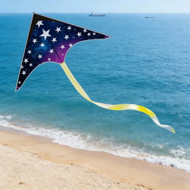 New kites flying star kites outdoor game adults kites sports kites wheel ripstop kites string line professional wind kites Nylon