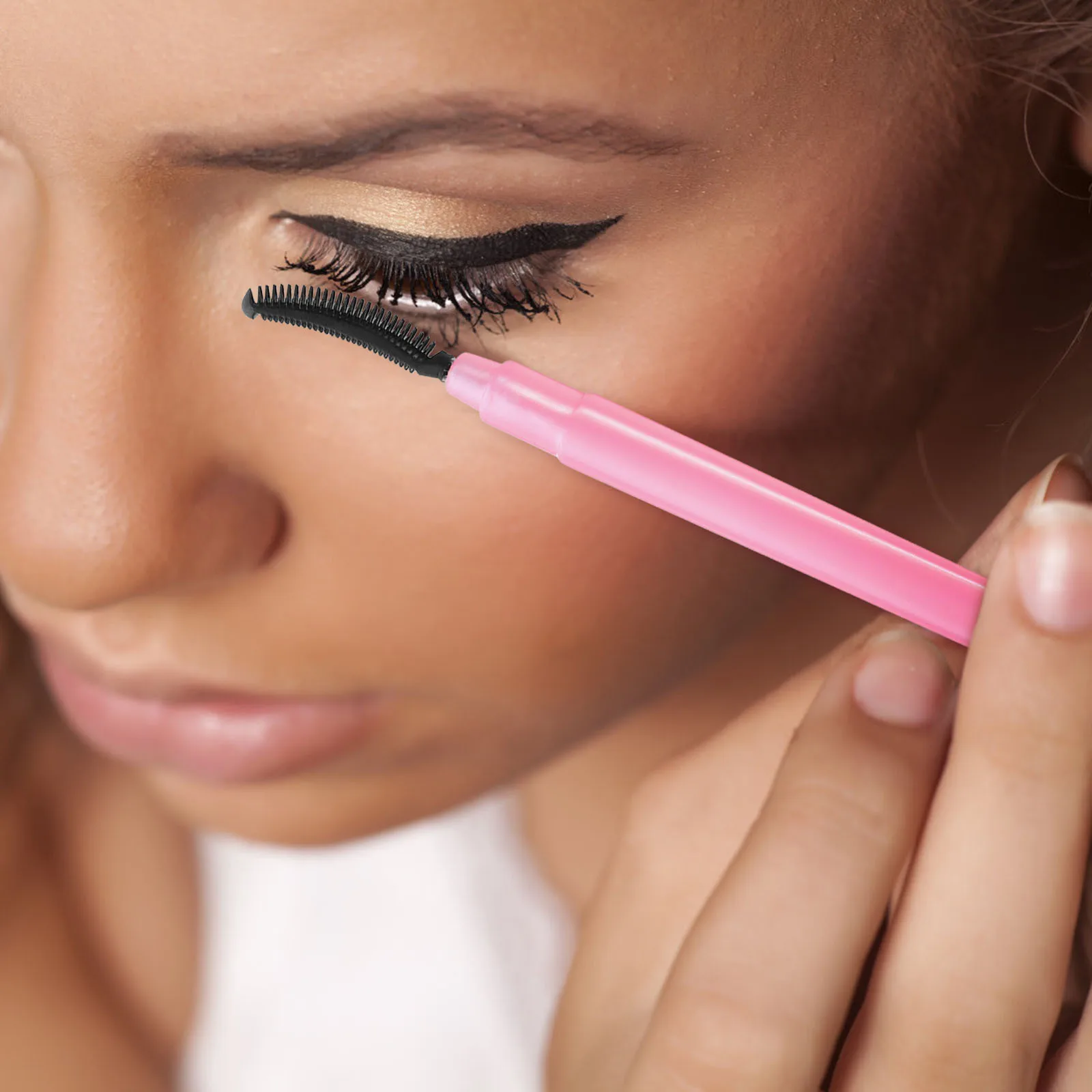 

6Pcs Eyelash Brush Soft Silicone Applicator for Eyelashes Separation and Mascara Control Portable Beauty Tool Lash Wand Stylish