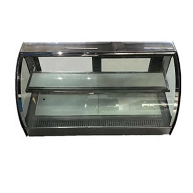 

Restaurant Electric Hot Glass Food Warmer Display Showcase Counter-top Cold Deli Cake Showcase