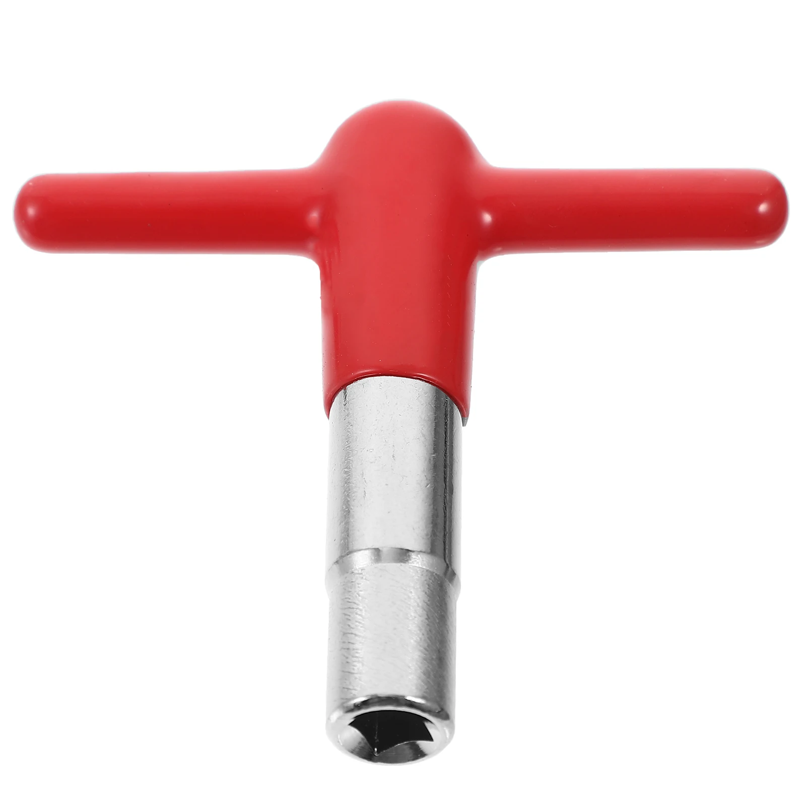 

T Shape Key Red Silicone Protected Lightweight Zinc Alloy Wrench Tool for Drum Tuner Suitable Most Drum Heads Easy Installation