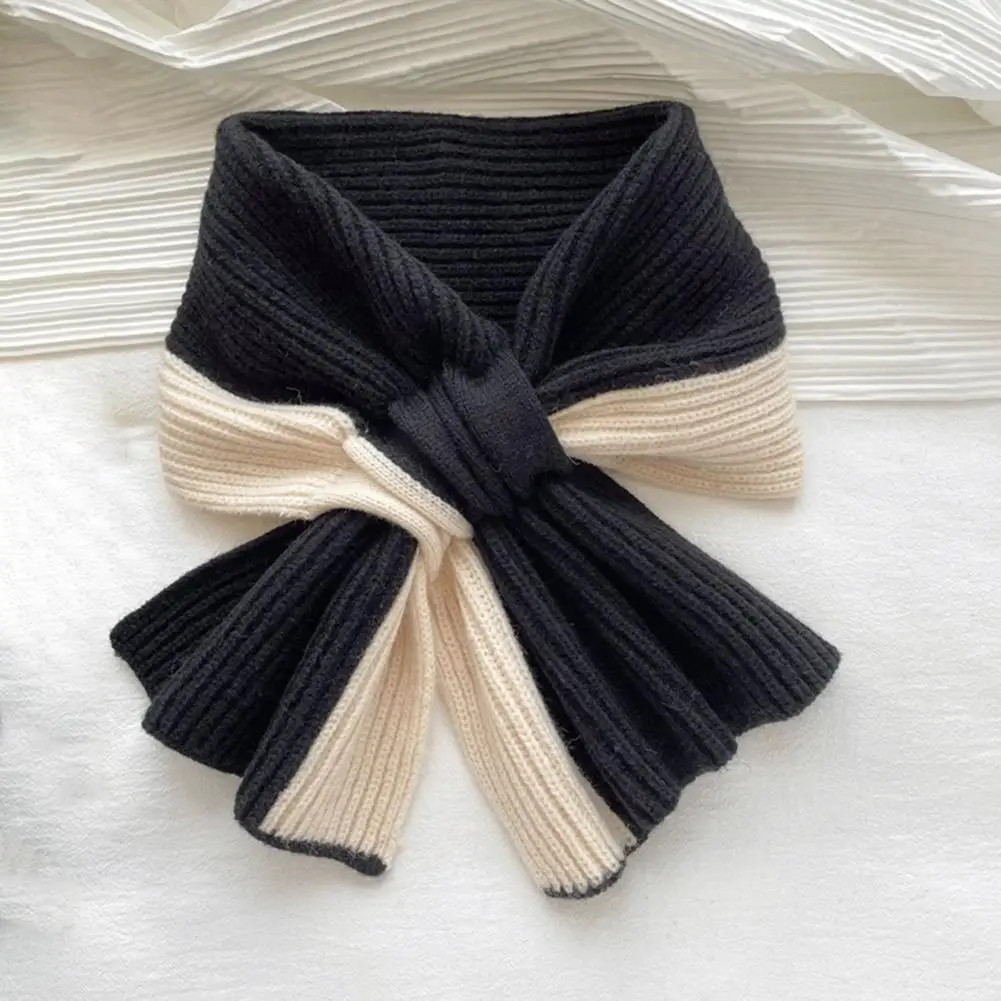 

Шарф из акриловой ткани, стильный лоскутный цветной женский зимний шарф, мягкий удобный дизайн с запахом, модный уход за шеей