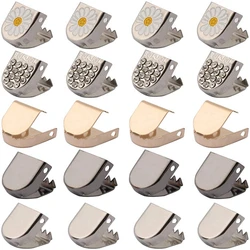 Daisy Push Button Shoelace Buckle Diamond Metal Push Button Shoes Lock Buckle for Flats Shoelace Lock DIY Sneaker Lock 4pcs/set