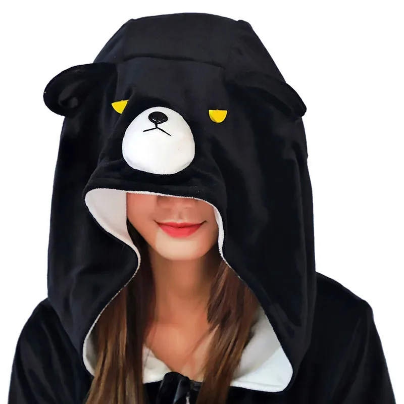 Kuma Kuma Kuma Bear Yuna Cosplay Cute Sleepwear Costume One-piece Double-sided Pajamas Adult Women Halloween Carnival Suit