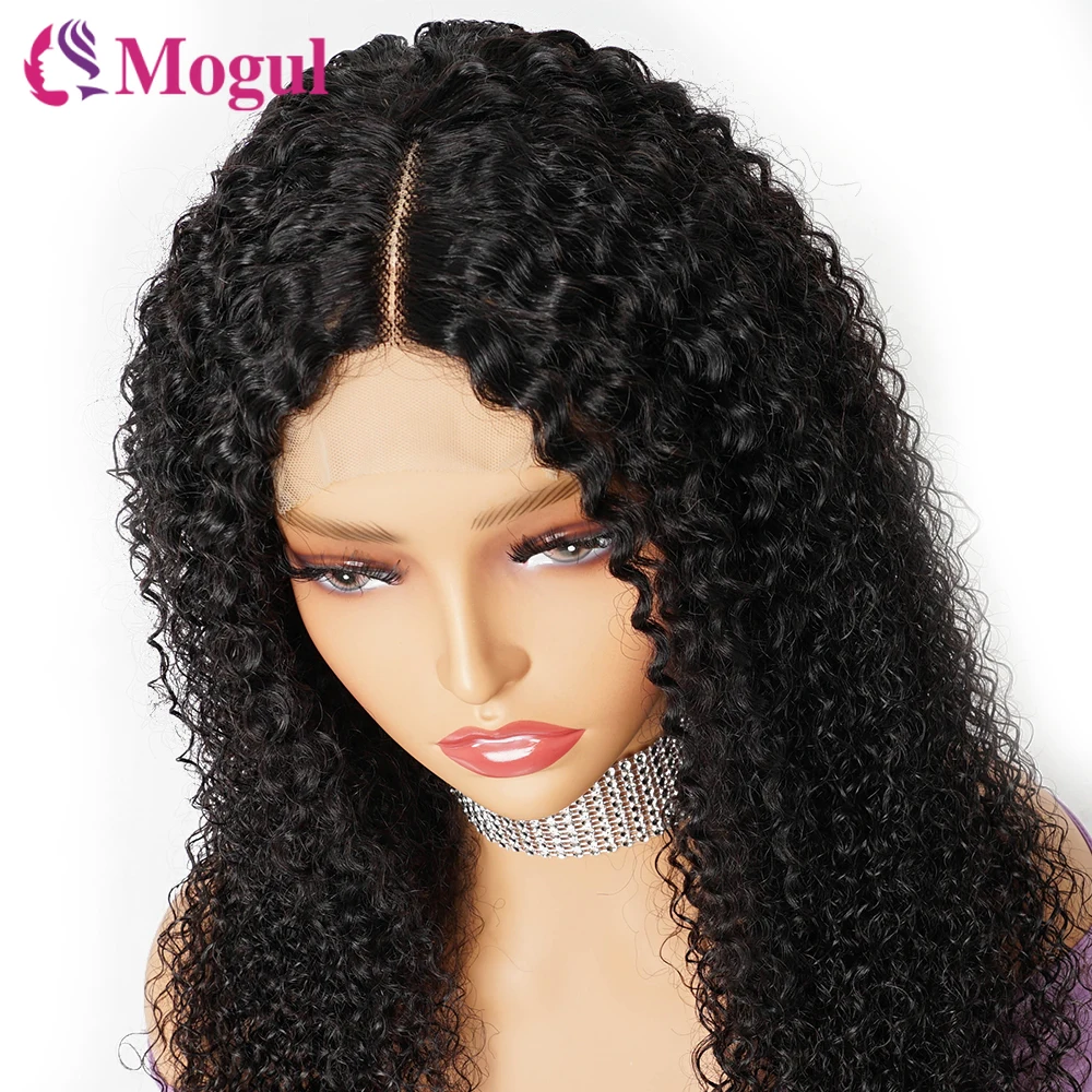 180% Density Jerry Curly 13x4 Lace Front Wig Free Middle Part  Pre-Plucked 4x4 Lace Closure Wig Remy Human Hair Wigs For Women