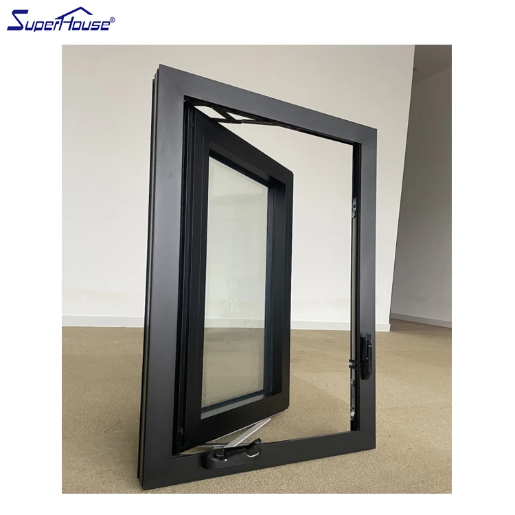 USA standard 0.27 U factor aluminum window villa house use aluminum thermal break double glazed sound proof casement windows
