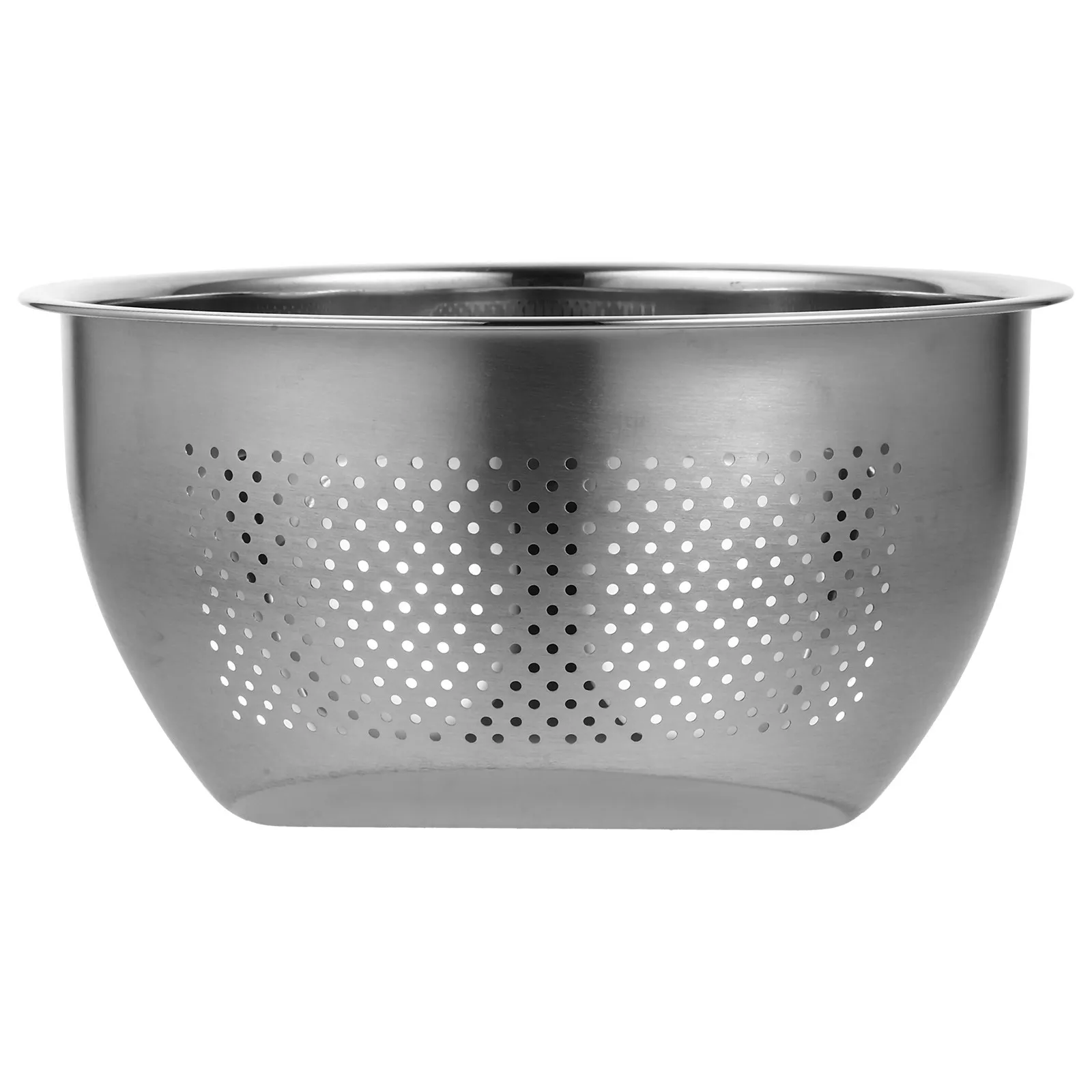 Stainless Steel Rice Washing Drain Basket Inclined Bottom Fast Drain Sink Colander for Vegetables