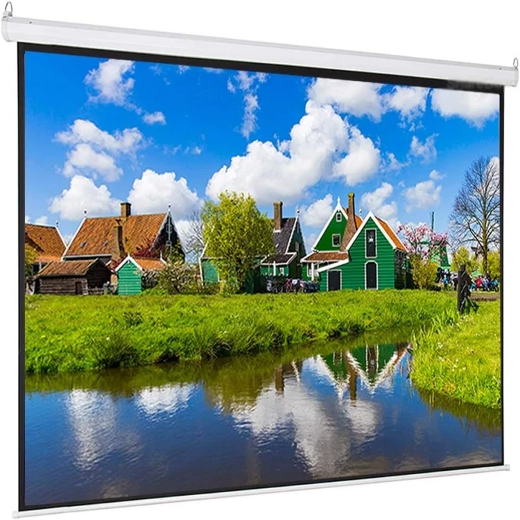

120 150 Inch Alr Electronic Projection Movie Screens 4K HD 16:9 Anti-light Motorized Projector Screen For Home Office Classroom
