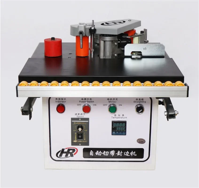 Automatic Tape Break Manual Edge Banding Machine Double Side Gluing Portable Edge Bander Woodworking Edge Banding Machine 220V