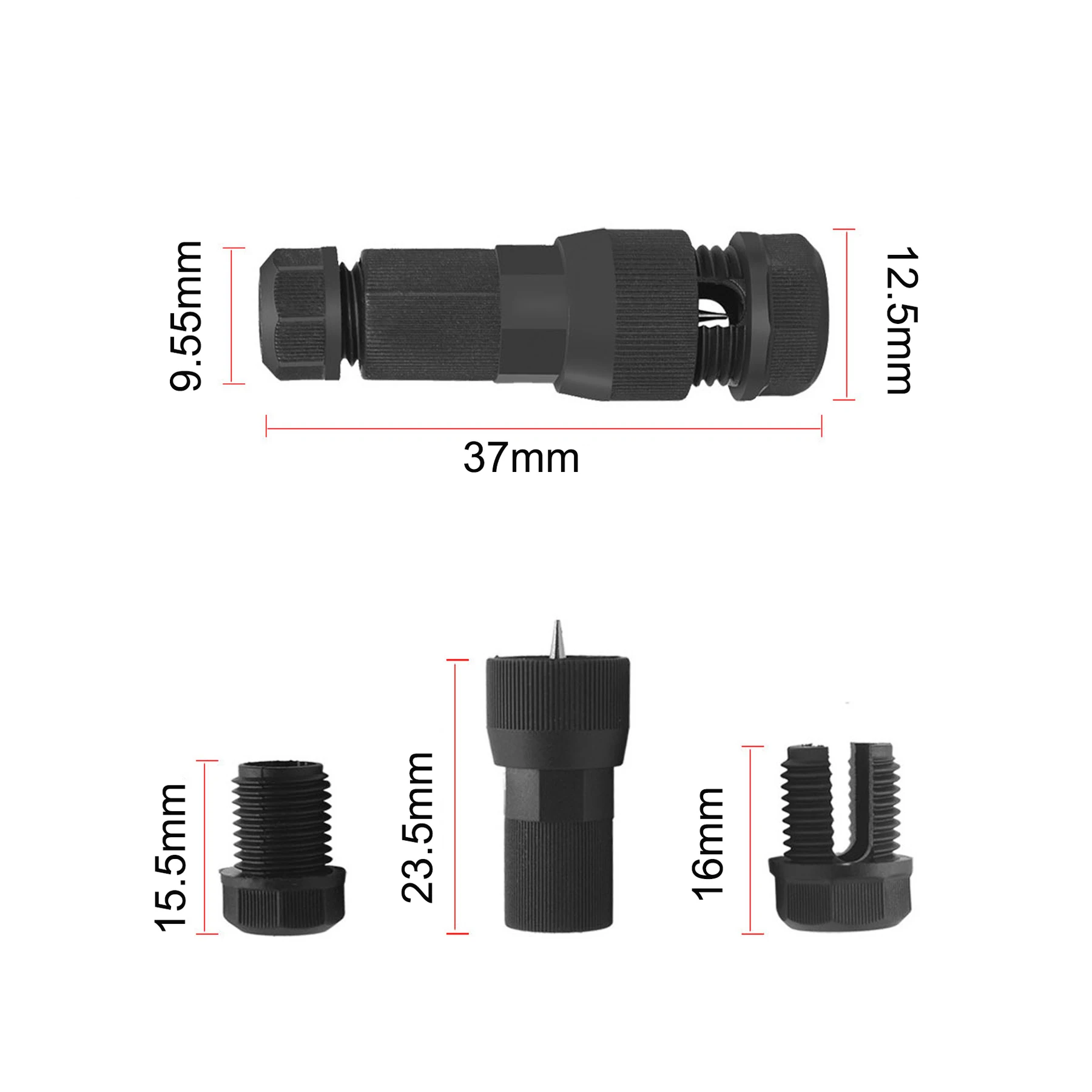 Conector rápido de perforación Fastlock para accesorios de iluminación exterior con tipo de perforación, Terminal de cableado de crimpado impermeable