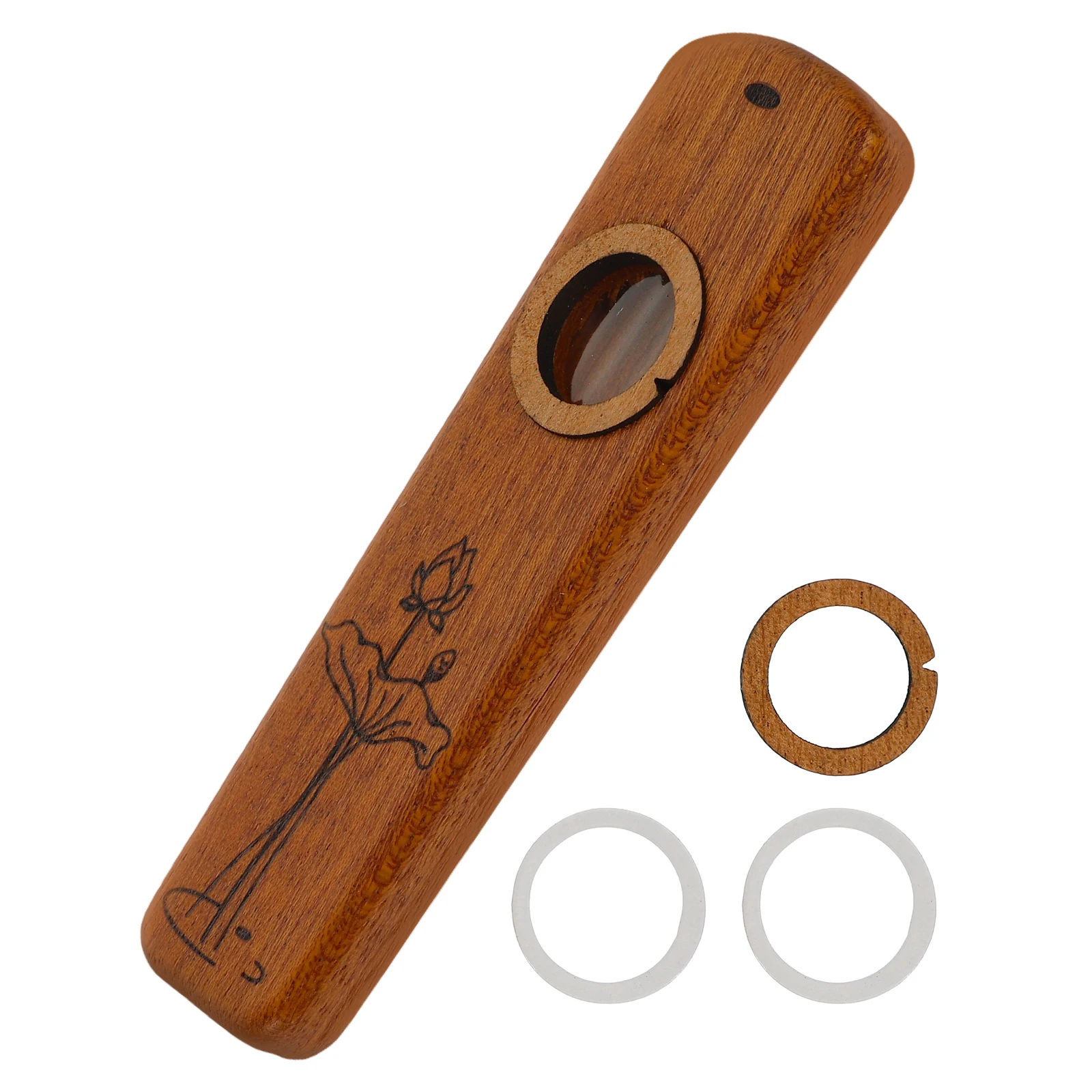 

Kazoo Household Kazoos for Adults Beginner Musical Instruments Major Brown Tone Adjustable Portable Abs Baby