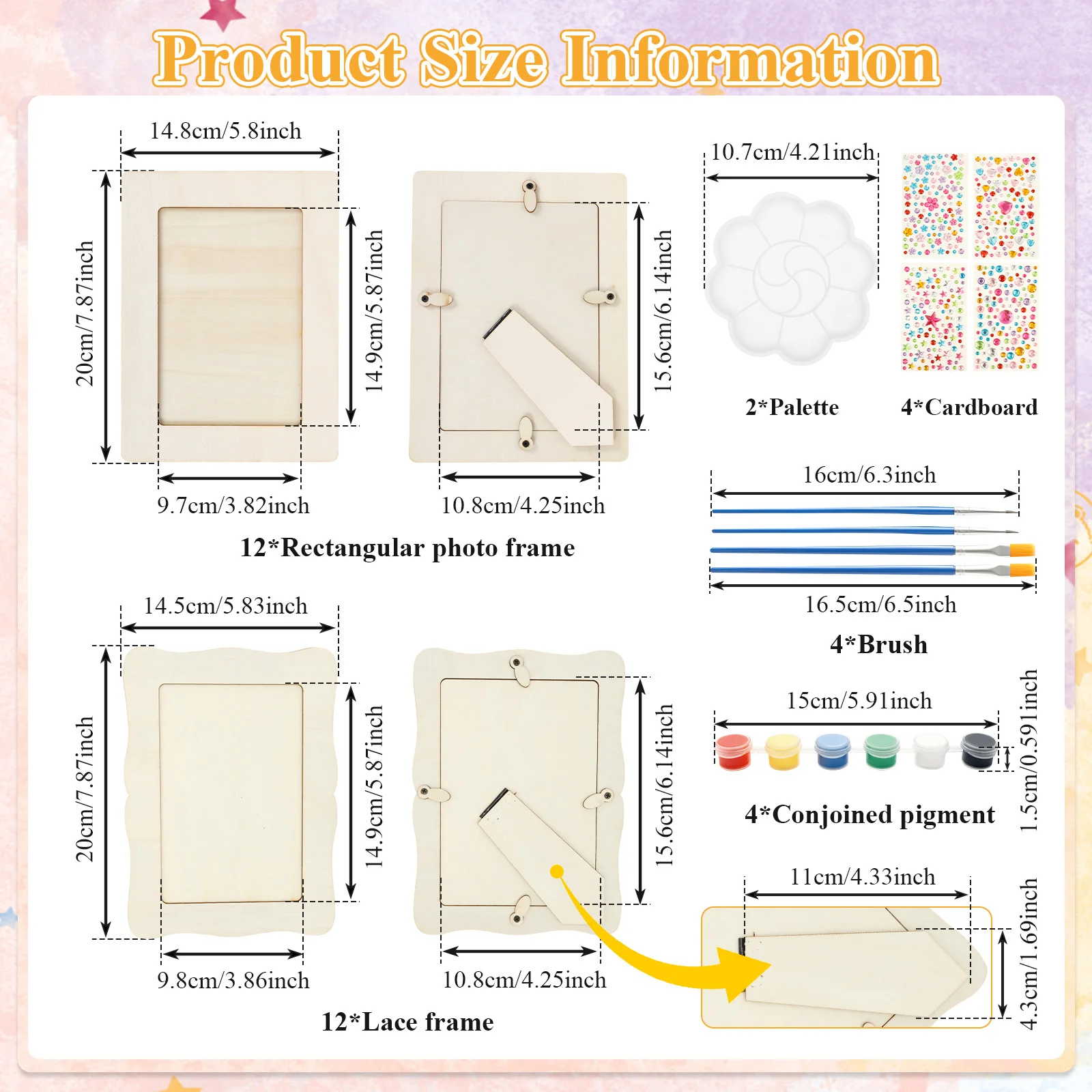 DIY Solid Wood Picture Frames for Crafts and Decoration