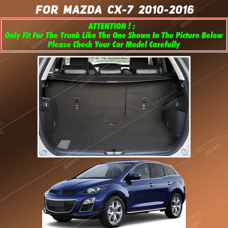 APPDEE Car trunk mat for MAZDA CX-7 SUV 2010 2011 2012 2013 2014 2015 2016 cargo liner carpet interior accessories cover