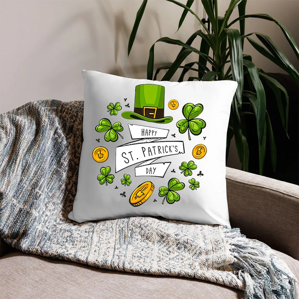 St Patrick's Day Pillow Covers,Saint Patrick's Day Ornament,St Patrick's Day Gift, St Paddy's Decor for Him Her