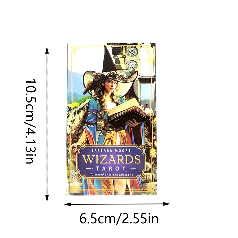 Barbara Moore Wizards Tarot Cards For Divination Personal Use Tarot Full English Version Partys Board Games 78 Sheets/Box