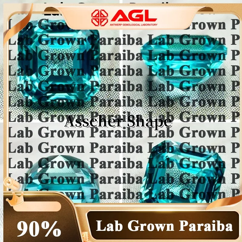 

P P Top Charm Gemstone Lab Grown Paraiba for DIY Advanced Jewelry Making Inlay Rings Necklace Bracelet Selectable AGL Certificat