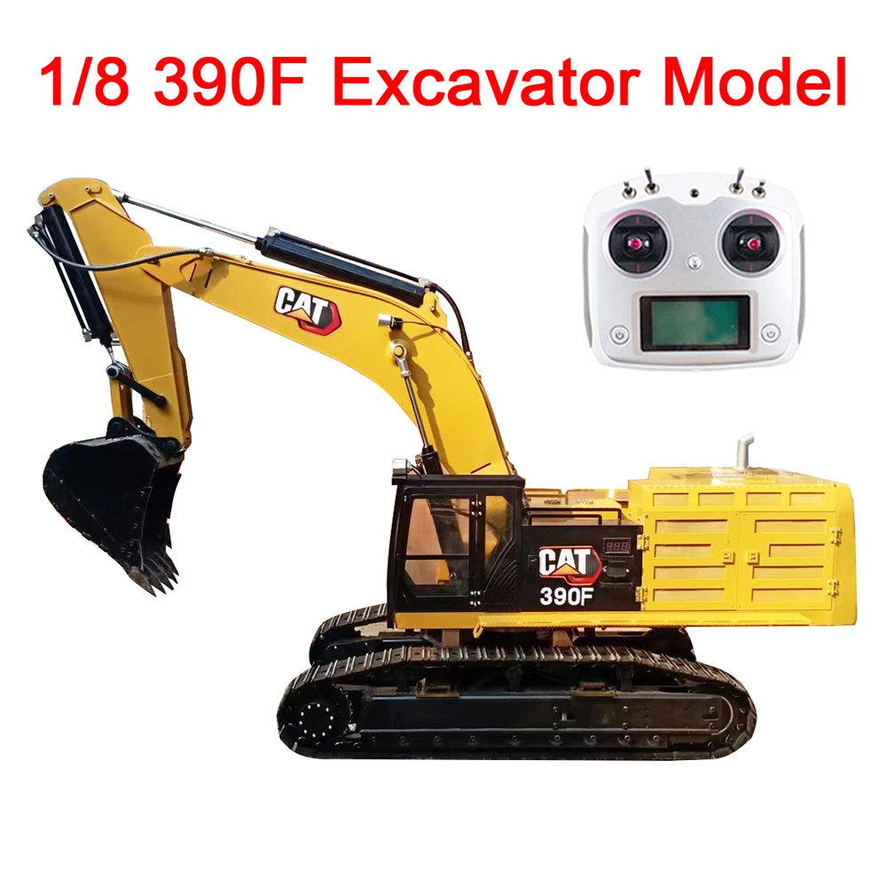 1/8 390F Brushless RC Excavator Model Heavy Construction Machinery Model RC Car Toy