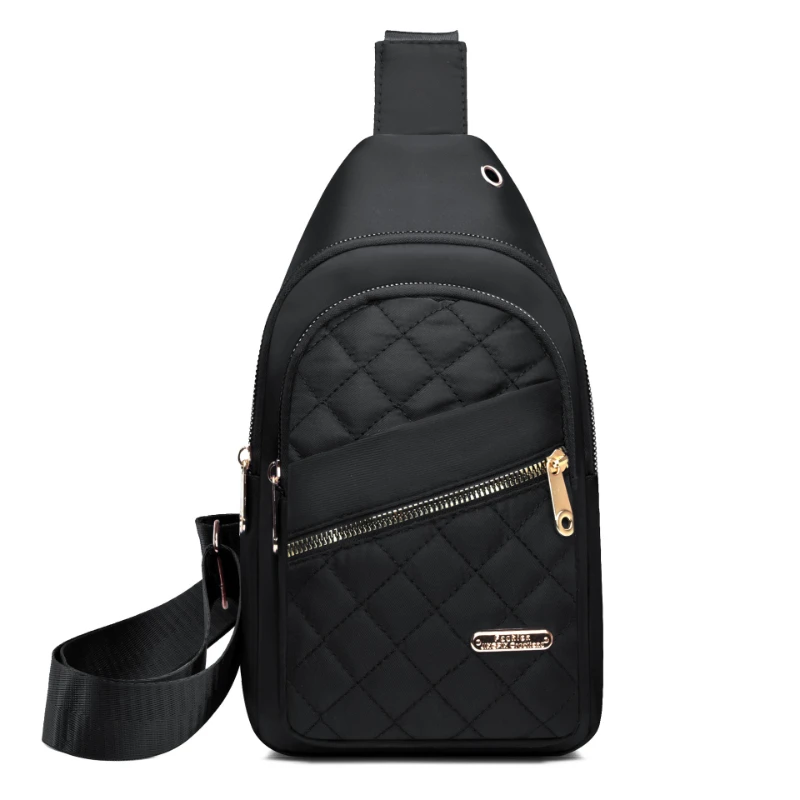 Neue Nylon-Stoff Damen-Brusttasche Modische Einzelschulter-Umhängetasche Große Kapazität Fahrrad-Gürteltasche – Detail 9