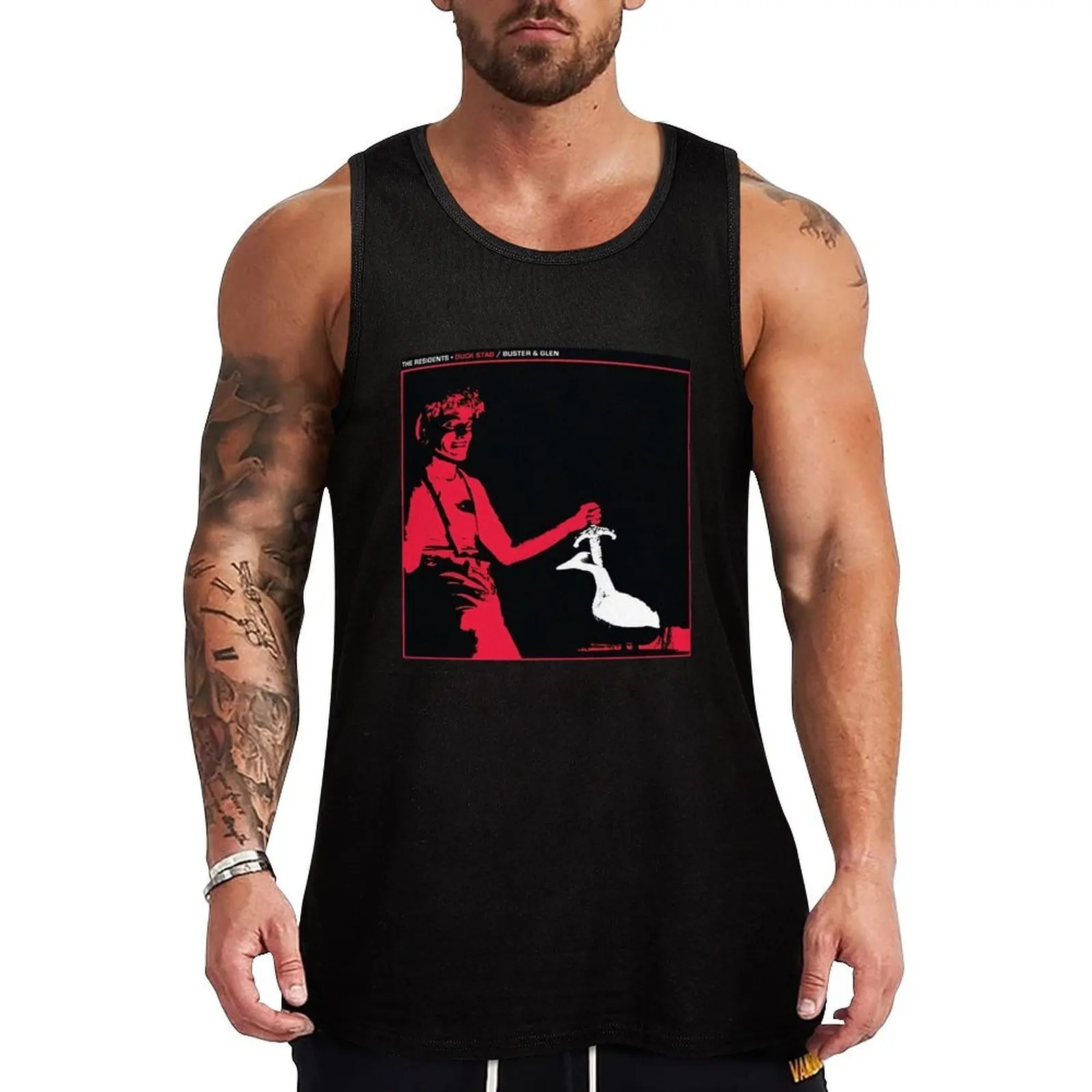 

The Residents - Duck Stab! / Buster and Glen (1978) Tank Top Performance Athletic Tank Top Workout Running Shirt