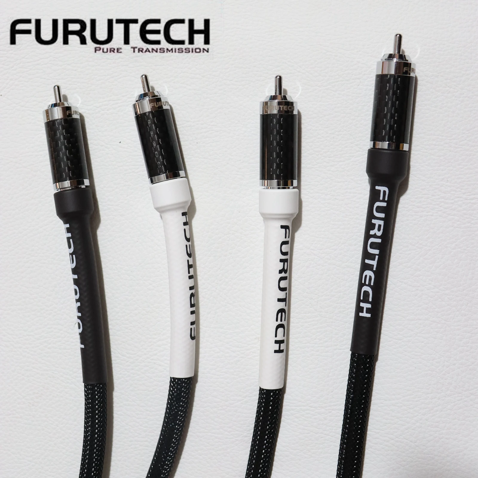 Genuine Furutech 2.1 OCC conductor RCA Audio Cable CD Power Amplifier Connector Cable with original CF-102 Carbon Fiber Plug