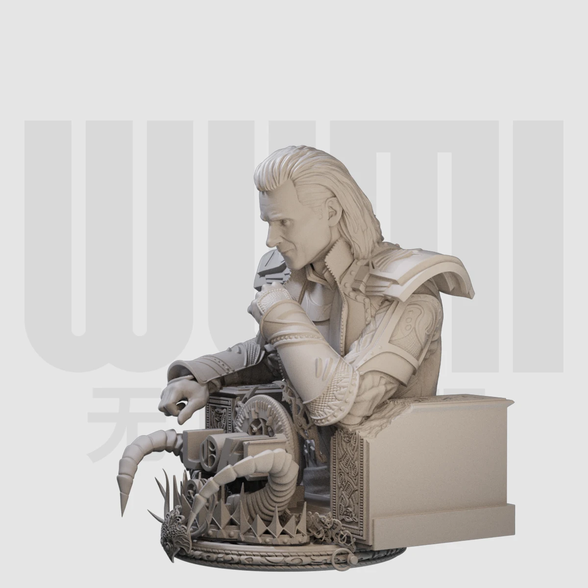 1/10  bust 409 resin white model GK figure model