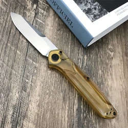 BM9400 Outdoor Camping Hunting Tactics PEI Handle Survival Rescue EDC Folding Knife Gift Collection Fruit Fishing Knife