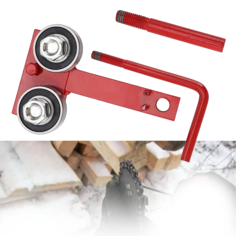 Q2Q4 Chainsaw Bar Rail Tightening Tool Carbon Steel Accurate Adjustment Chain Guide Plate Corrector Chainsaw Replacement Part