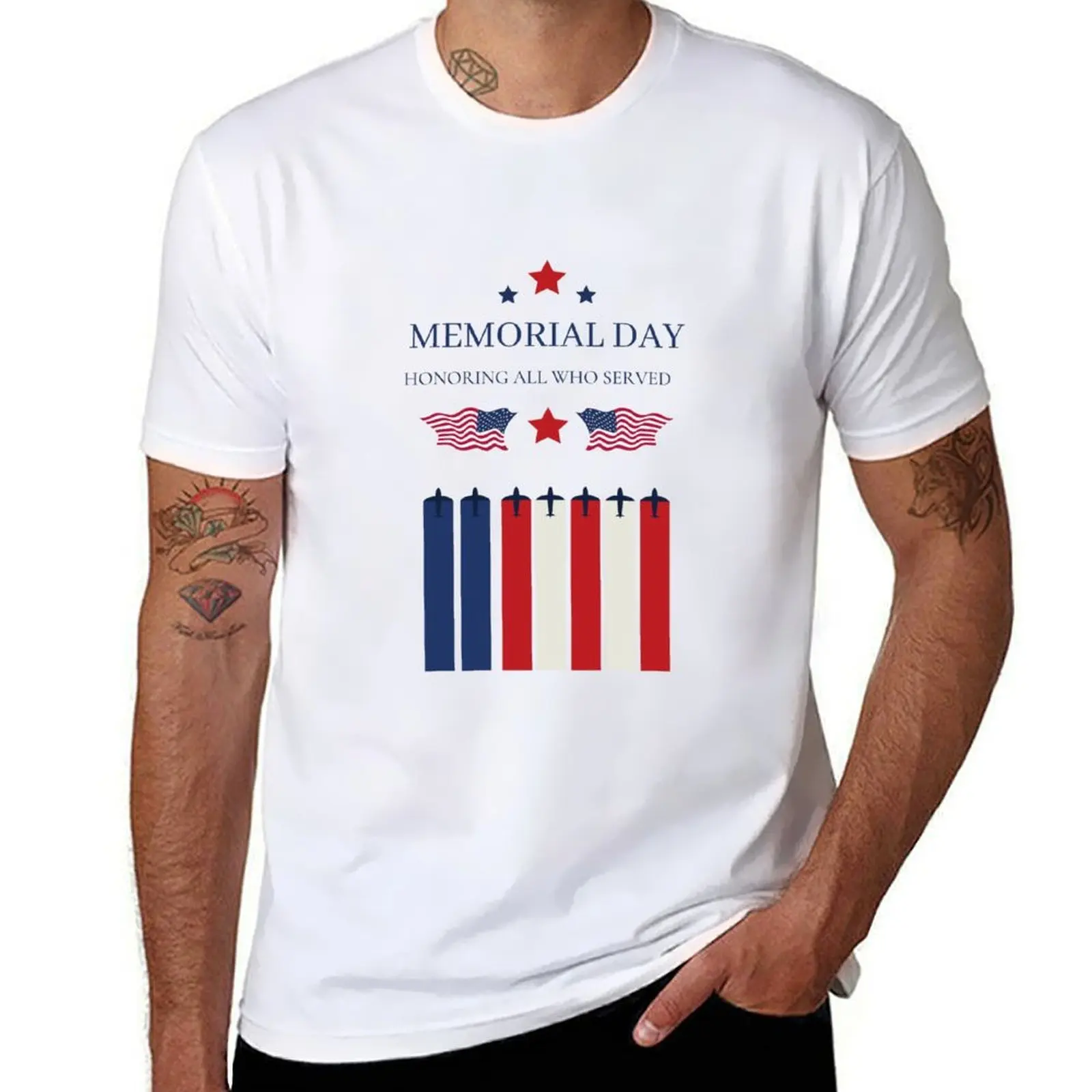 

Memorial Day T-Shirt men t shirt cotton 100% t shirt man casual T-Shirt