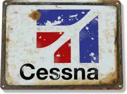 Cessna Aviation Airplane Hangar Aeronautical Poster Funny Art Decor Vintage Aluminum Retro Metal Tin Sign Decorative Signs