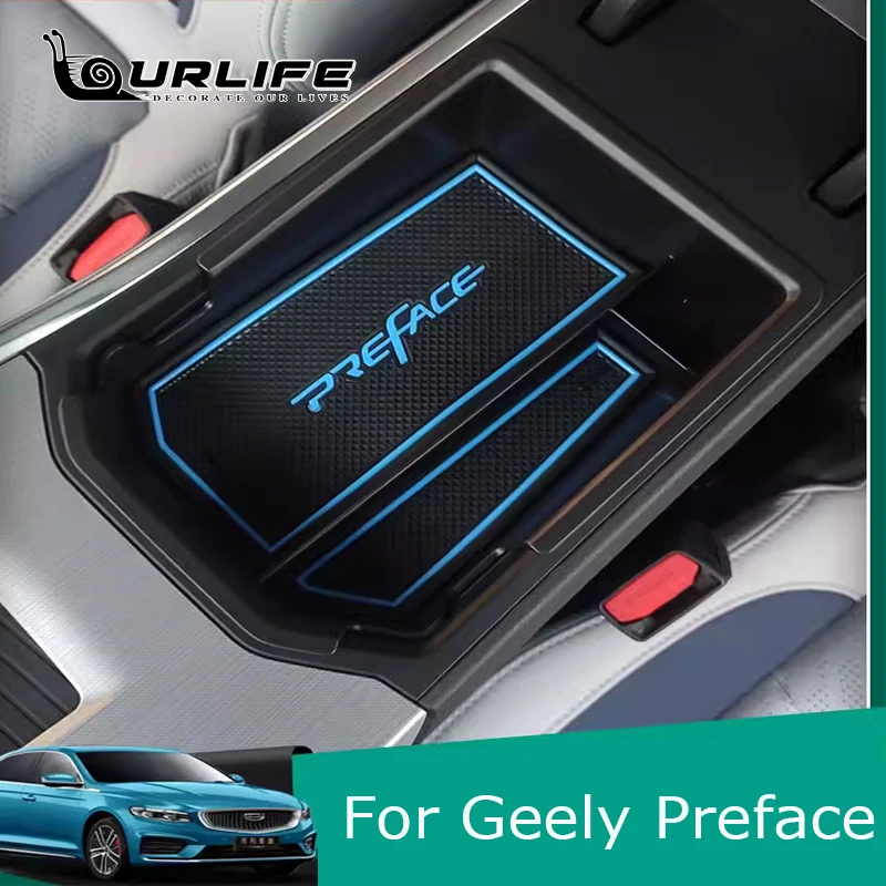 

For Geely Starray L Preface 2021 2022 2023 2024 Car Center Console Storage Interior Armrest Storage Box Auto Accessories