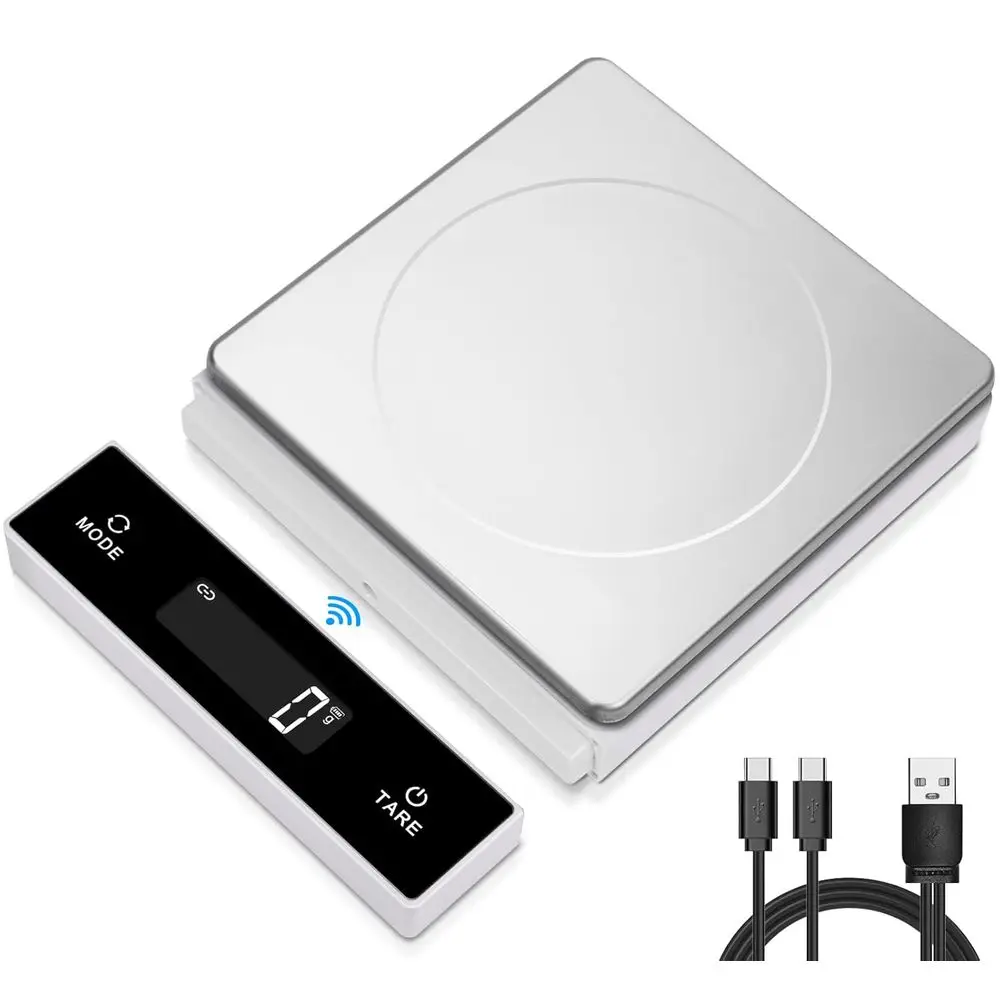 

Цифровые кухонные весы 11 фунтов с магнитным выдвижным дисплеем, точность 1 г/0,01 унции, перезаряжаемые через USB, 6 единиц измерения веса