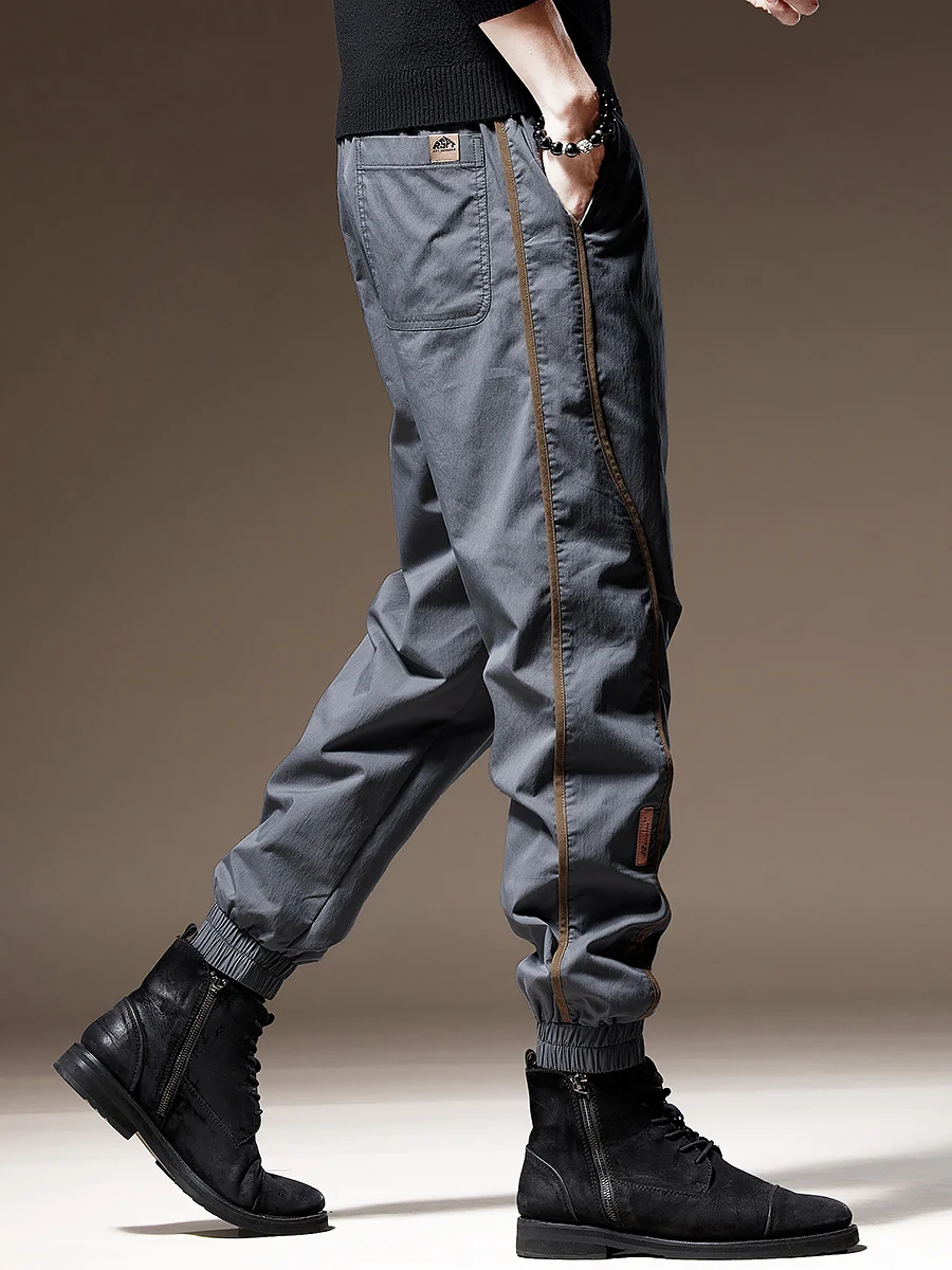 

Высококачественные цветные брюки для спецодежды Blo ey, мужские брюки в американском стиле в стиле ретро с манжетами, весенне-осенние модные повседневные длинные брюки, молодежные брюки