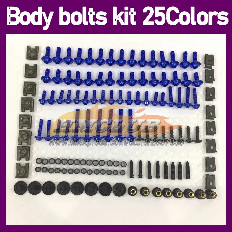 268PS Body Bolt Screw Nuts For YAMAHA FJR 1300 FJR1300 07 08 09 10 11 12 2007 2008 2009 2010 2012 Fairing Bolts Full Screws Kit