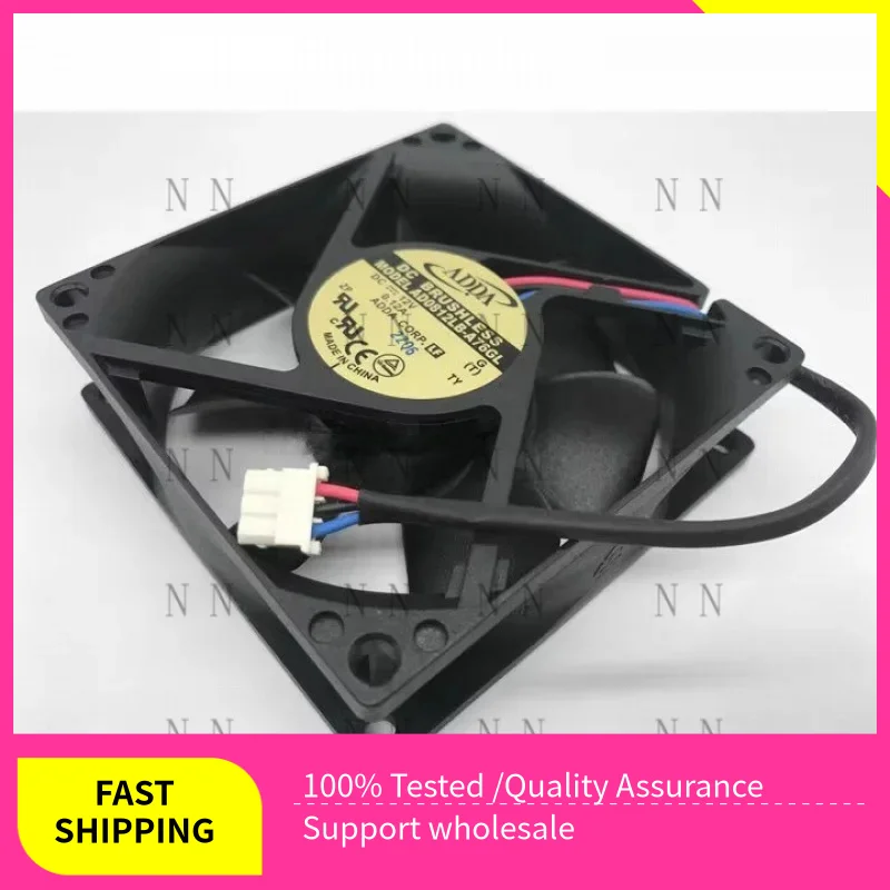 

QGG Новый для ADDA 8025 AD0812LB-A76GL DC12V 0.12A 3-проводной охлаждающий вентилятор