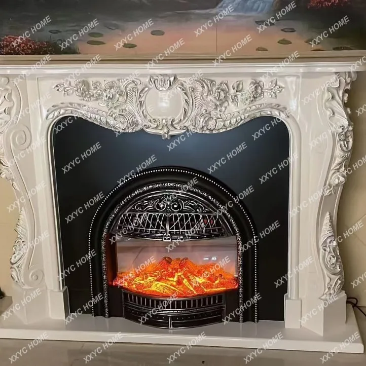 LX birdcage fireplace  relief decorative cabinet ornament simulated flame