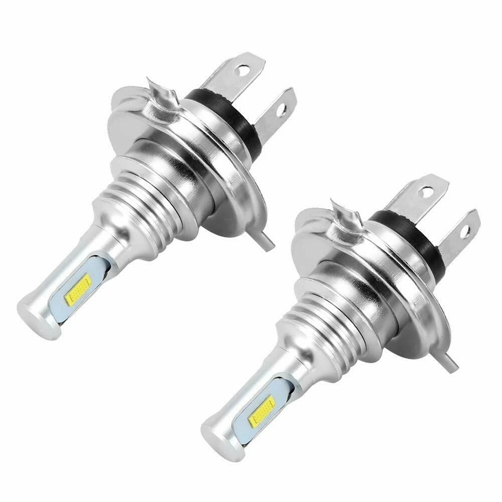 2X H4 9003 Hb2 6000K Kit lampadina faro Super White Csp Led Canbus a fascio basso alto