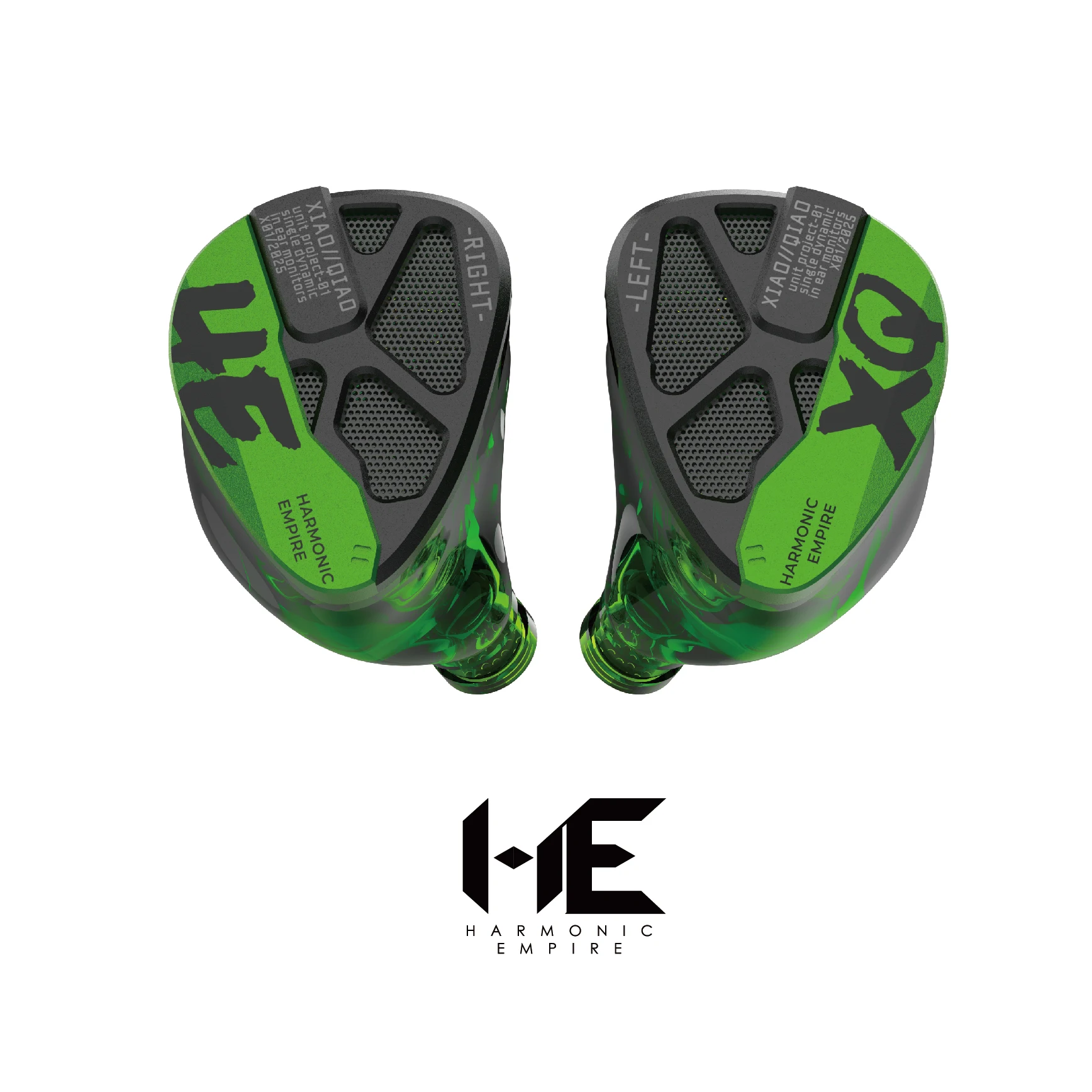 Harmonic Empire XIAOQIAO Rock Edition 1DD Écouteurs intra-auriculaires Hi-Fi filaires avec câble Furukawa OFC pour audiophiles