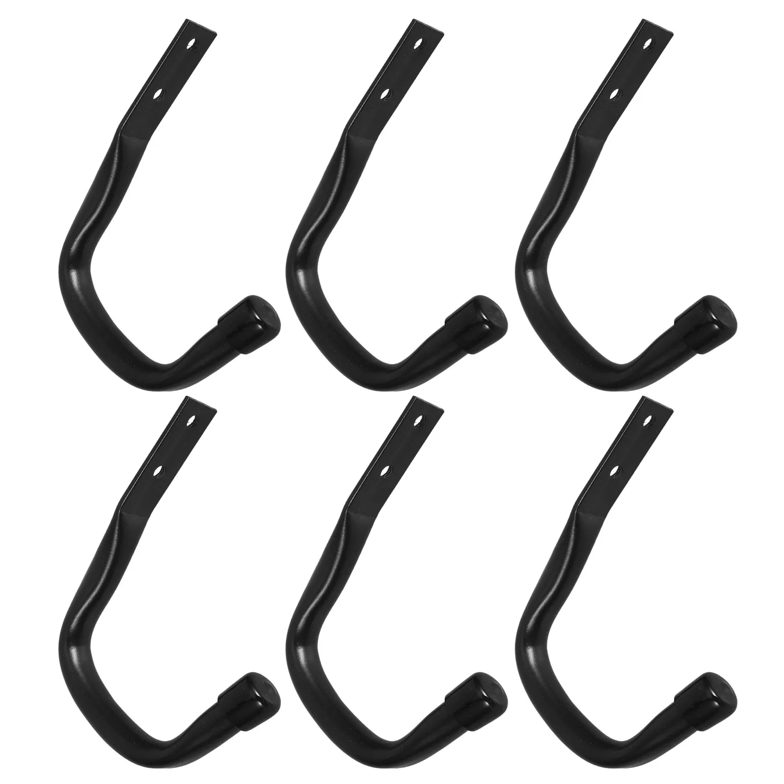 6Pcs Heavy Duty Garage Hooks Wall Mount Utility Hooks for Bikes Tools Canoes Kayaks Skis Boats Garden Equipment Organizing