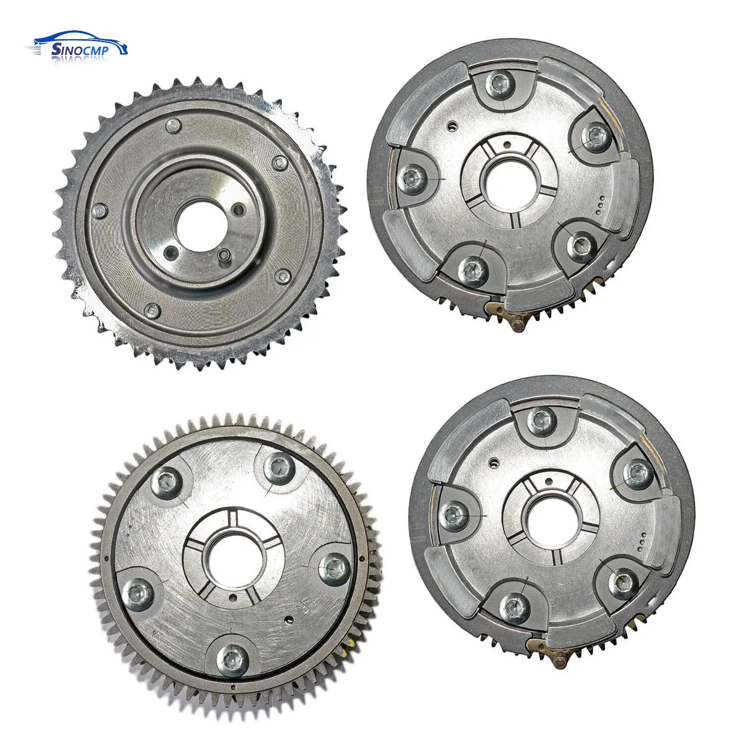 

4 PCS Left Right Intake & Exhaust Camshaft Adjusters 2720505247 2720505347 2720506847 For Mercedes-Benz W203 W211 W164 W221