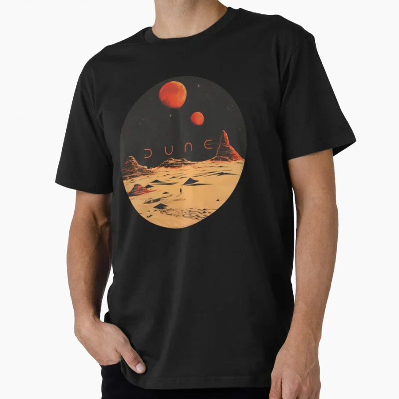 

Arrakis at Night 1103 Dune Vintage Sci fi Gift T shirt for man Large size Tops Retro movie Graphic Print Clothes